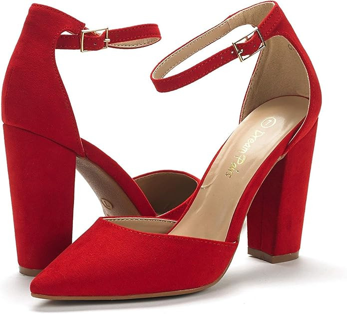 DREAM PAIRS Women's Coco Pointed Toe High Heels Pump Shoes | Amazon (US)