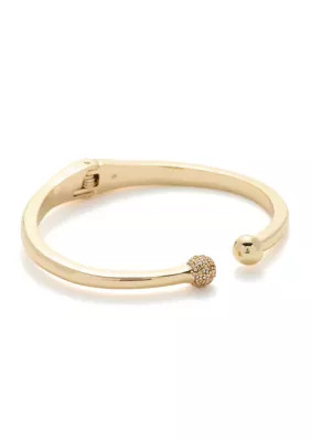 Crown & Ivy Gold Tone Fireball Bead Cuff Bracelet | Belk