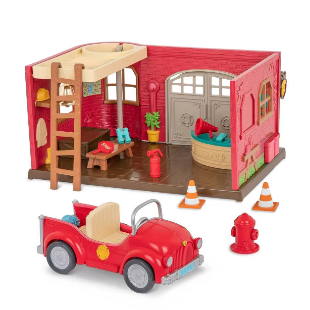 Li'l Woodzeez Honeysuckle Safety Department – 16pc Toy Fire Station Playset | Target