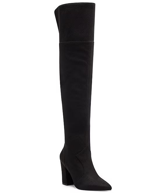 Habella Faux Suede Pointed Toe Over-the-Knee Boots | Dillard's