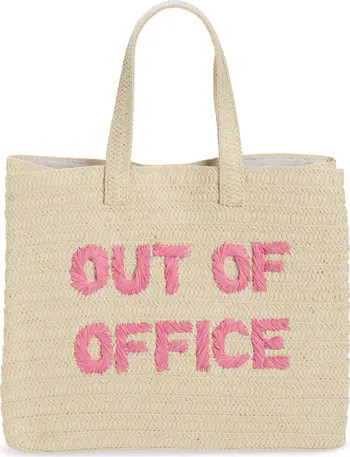 btb Los Angeles Out of Office Straw Tote | Nordstrom | Nordstrom