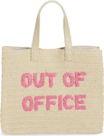btb Los Angeles Out of Office Straw Tote | Nordstrom | Nordstrom