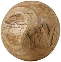 Serene Spaces Living Natural Teak Wood Orb, Decorative Orbs for Centerpiece Bowls, Wooden Decorat... | Amazon (US)
