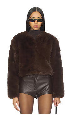 BLANKNYC Crop Faux Fur Coat in Gala Affair from Revolve.com | Revolve Clothing (Global)