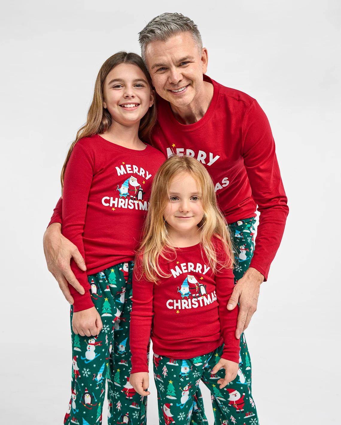 Adult Matching Family Merry Christmas Cotton And Microfleece Pajamas - green | The Children's Place