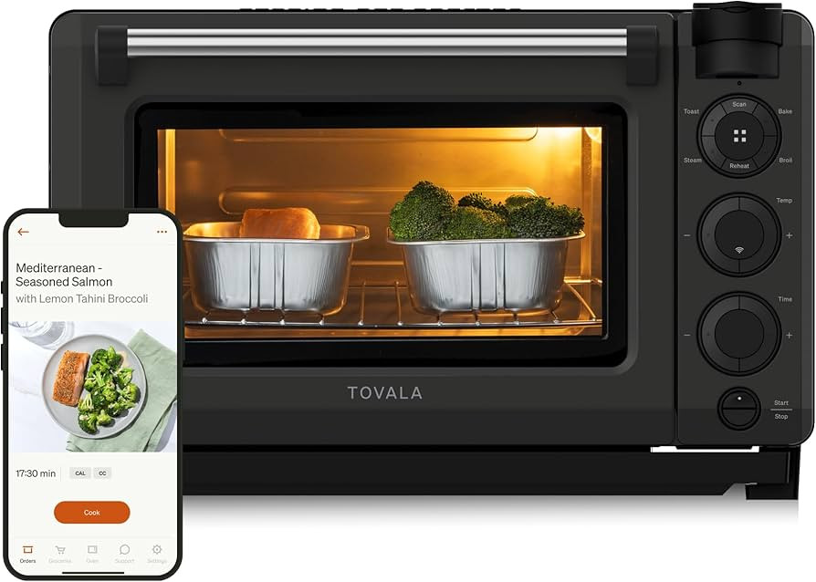Tovala Smart Oven Pro, 6-in-1 Countertop Convection Oven - Steam, Toast, Air Fry, Bake, Broil, an... | Amazon (US)