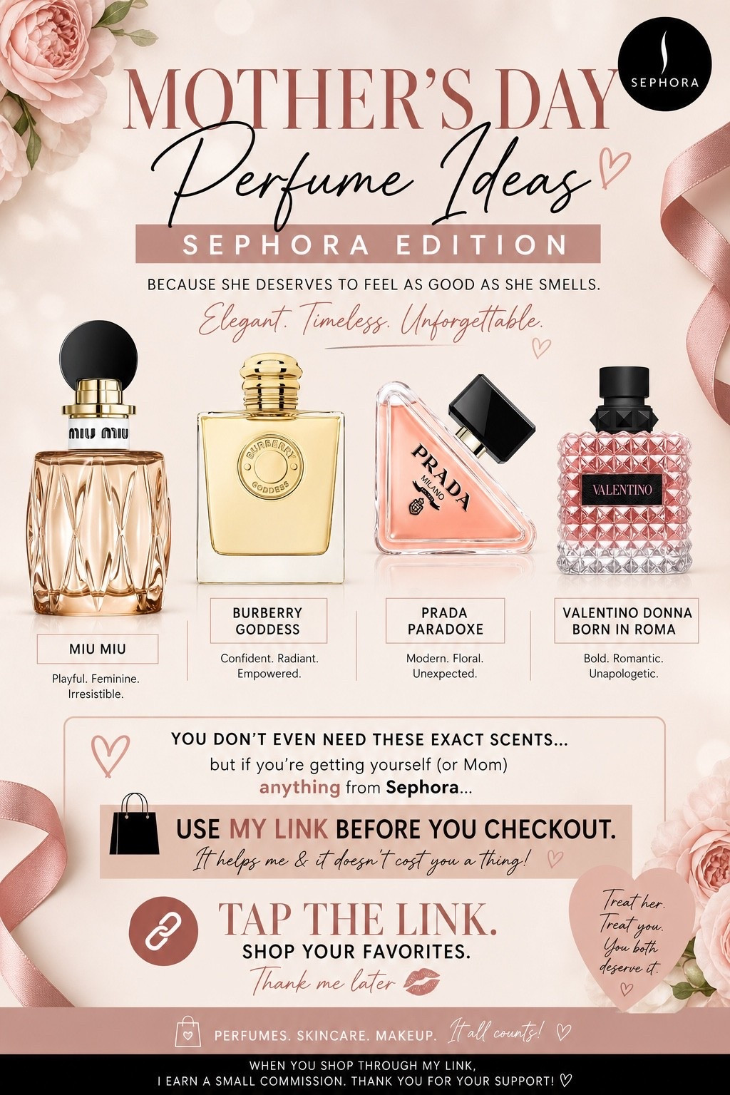 Mother’s Day gift ideas for that girl & that mom 💐✨
Perfume, beauty, skincare & more,  anything you see here is worth it.

💡 Tip: If you’re shopping Sephora (or anything linked), use my link before checkout ….it supports me at no extra cost to you 🤍

#LTKMothersDay #LTKmomlife #LTKselfcare