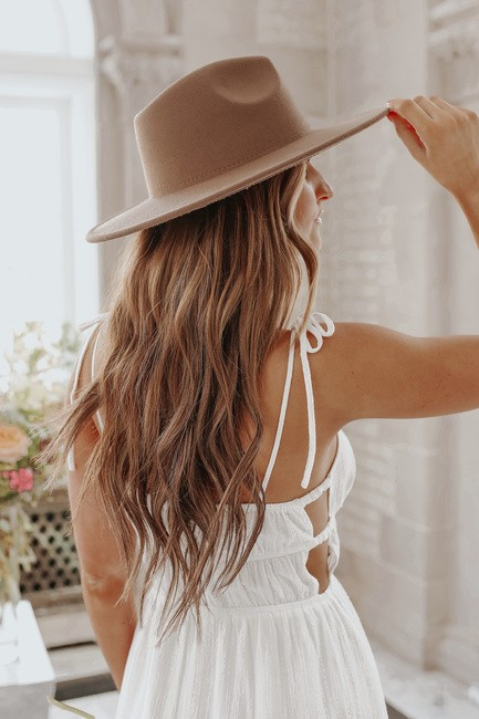 Amore Wide Brim Dark Khaki Hat | Magnolia Boutique