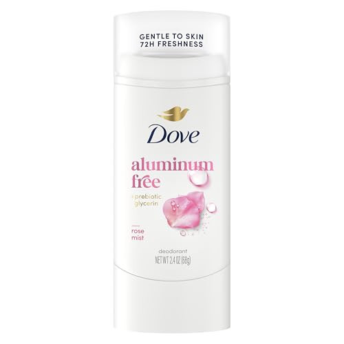 Dove Aluminum Free Deodorant Stick 72 Hour Protection, Rose Mist, 2.4 oz | Amazon (US)