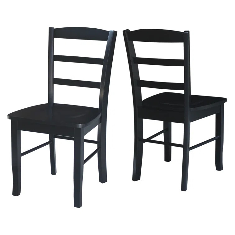 Brianne Solid Wood Ladder Back Side Chair (Set of 2) | Wayfair North America