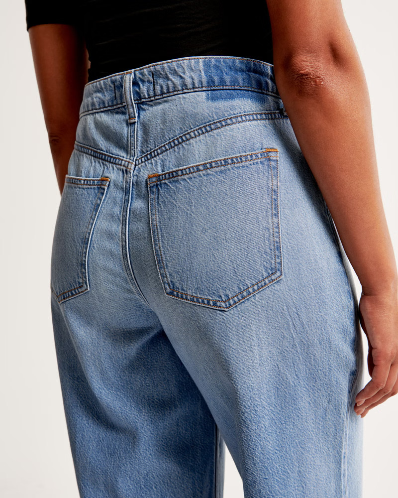 Curve Love High Rise Cropped Wide Leg Jean | Abercrombie & Fitch (US)