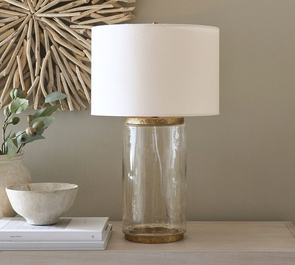 Dalton Recycled Glass Table Lamp (20"-25") | Pottery Barn (US)