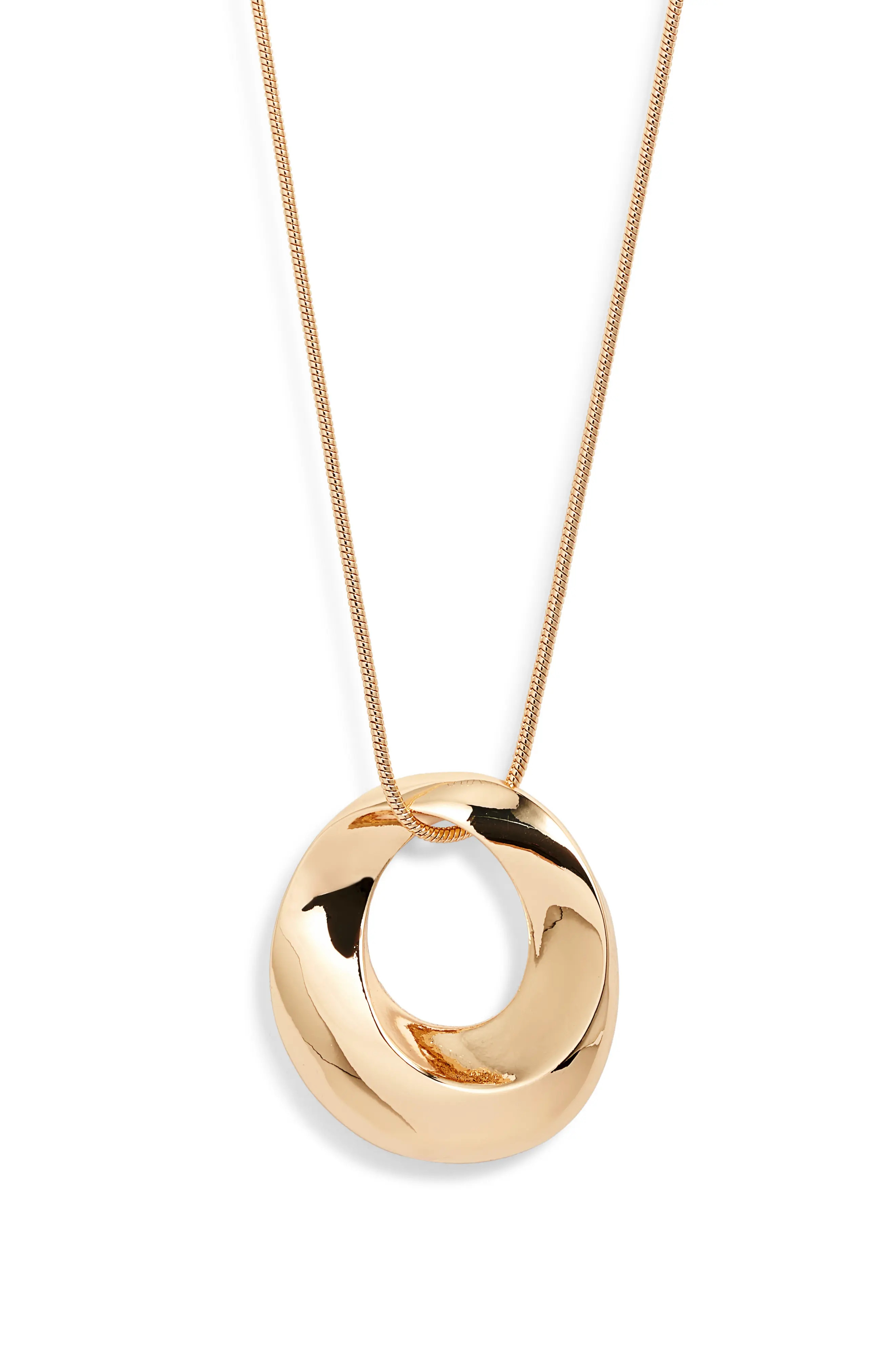 Nordstrom Bold Sculptural Twist Pendant Necklace (Women) | Nordstrom | Nordstrom