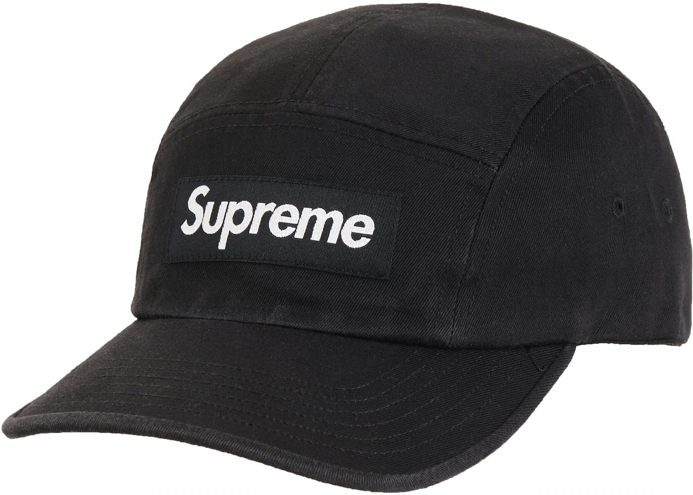 Supreme Washed Chino Twill Camp Cap (FW20) Black | StockX