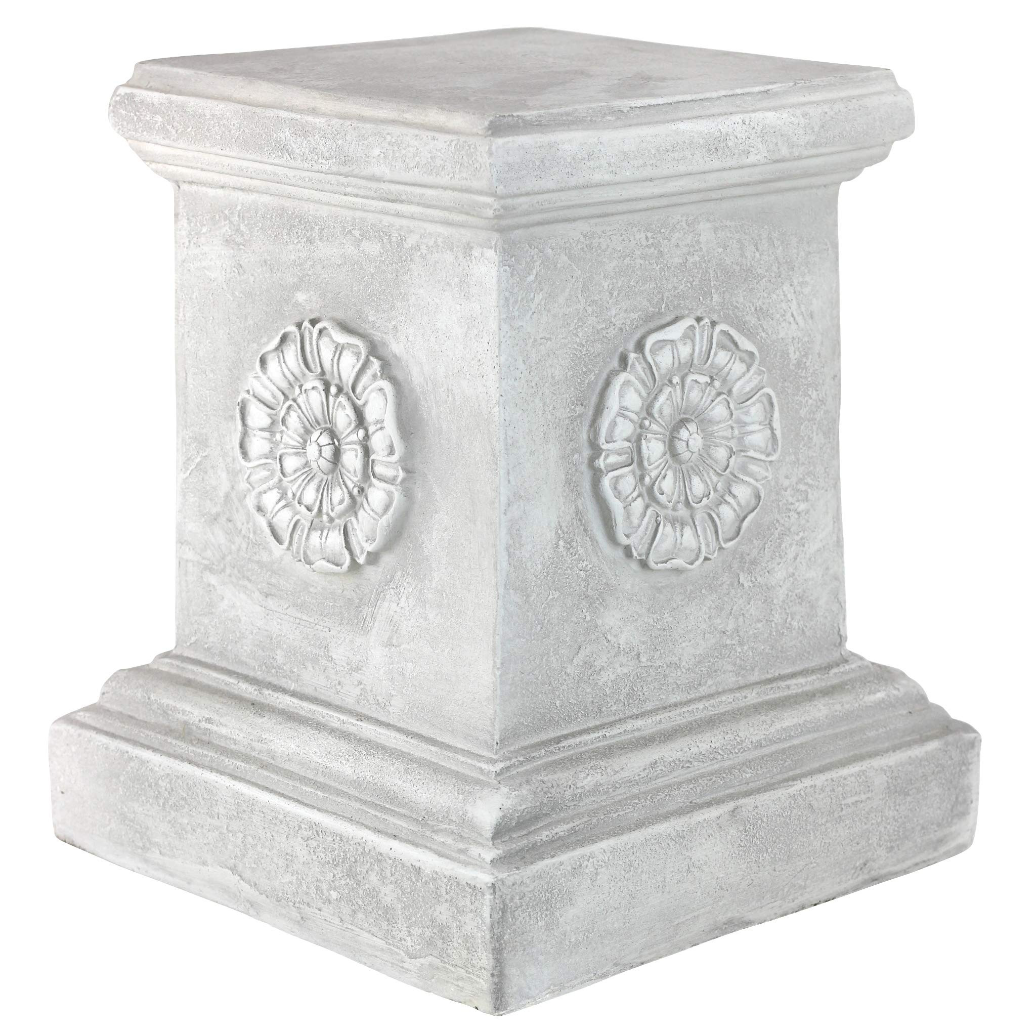 Design Toscano English Rosette Indoor/Outdoor Sculptural Garden Plinth Base Statue Riser, Large 1... | Amazon (US)