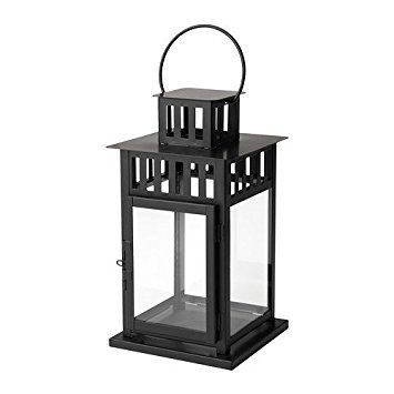 Borrby Lantern for Block Candle, In/outdoor Black | Amazon (US)