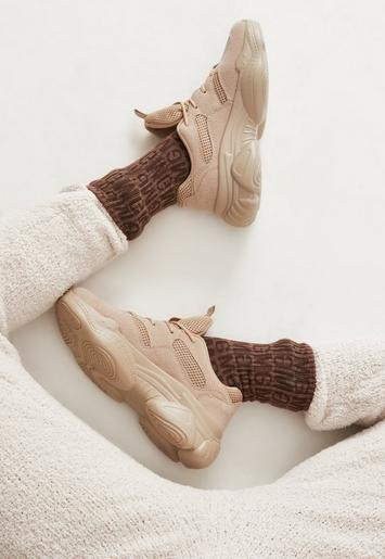 Missguided - Sand Bubble Sole Sneakers | Missguided (US & CA)
