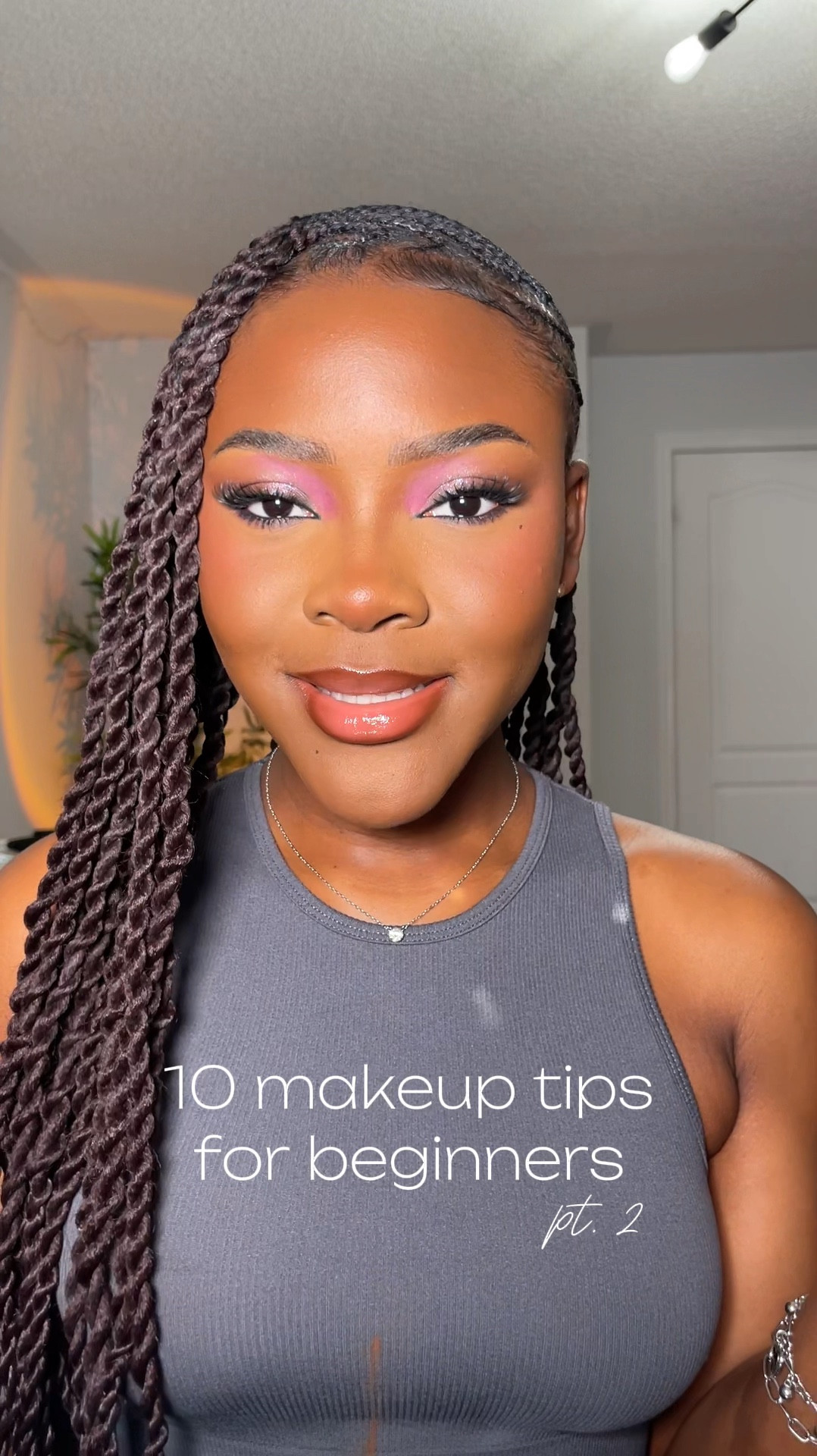 makeup tips for beginners product list

@saiebeauty 
sun melt bronzer 

@charlottetilbury
hollywood flawless filter
setting spray 

@lancome 
teint idole foundation
mattifying primer
loose setting powder

@refy brow gel
@juviasplace concealer
@hudabeauty easy bake loose setting powder
@maccosmetics mineralized blush (happy go rosy)
@onesize setting spray