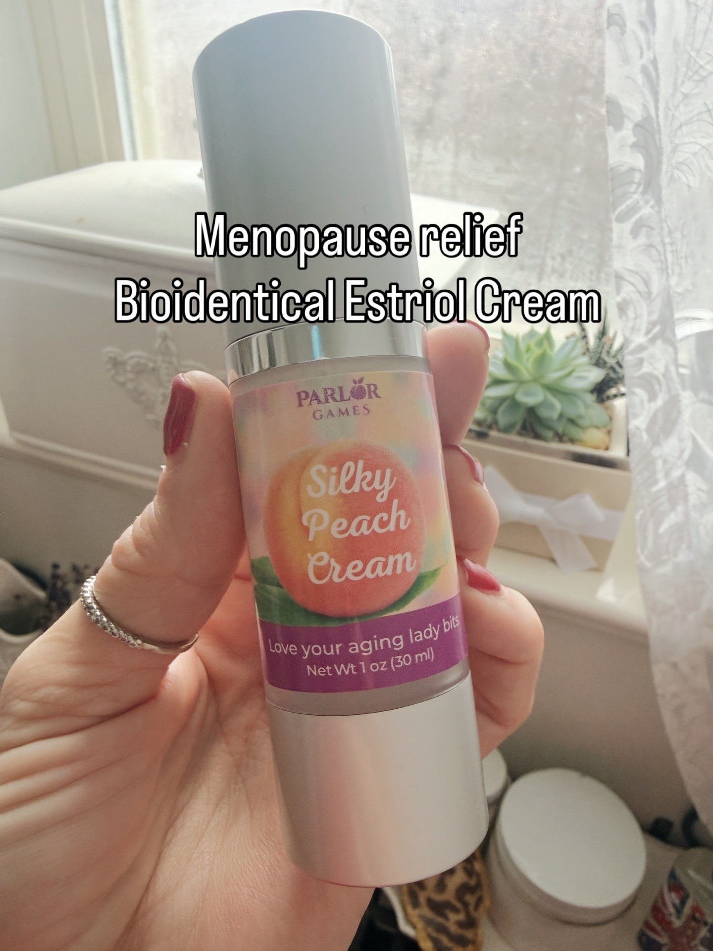Things I Used in 2025
That Changed my Health & Wellbeing 

As a Midlife 54 year old
Wife & Mom, who’s 
Had a full hysterectomy 

Menopause relief
Bioidentical Estriol Cream 

Really helps the lady bits

#LTKselfcare #LTKOver40