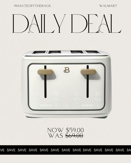 Save at Walmart on the beautiful collection by Drew Barrymore! Love this 4 sliced toaster now marked down to $59!

#dailydeal #dealoftheday #walmartfinds #kitchen #toaster #weddingregristry #housewarminggifts #walmart



#LTKFindsUnder100 #LTKHome #LTKGiftGuide