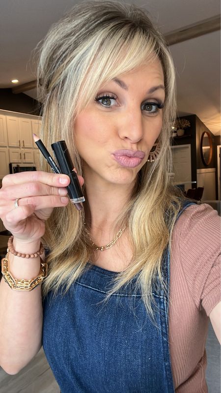One of my go to lip color combos is: NYX lip liner in the color Moonwalk & Wet & Wild lipstick in the color Skin-ny Dipping. It’s a nice neutral mauve. I will often top it off with the gloss linked. I also love using the ELF brow liner for my brows and lip liner! 
#drugstoremakeup

#LTKbeauty #LTKstyletip