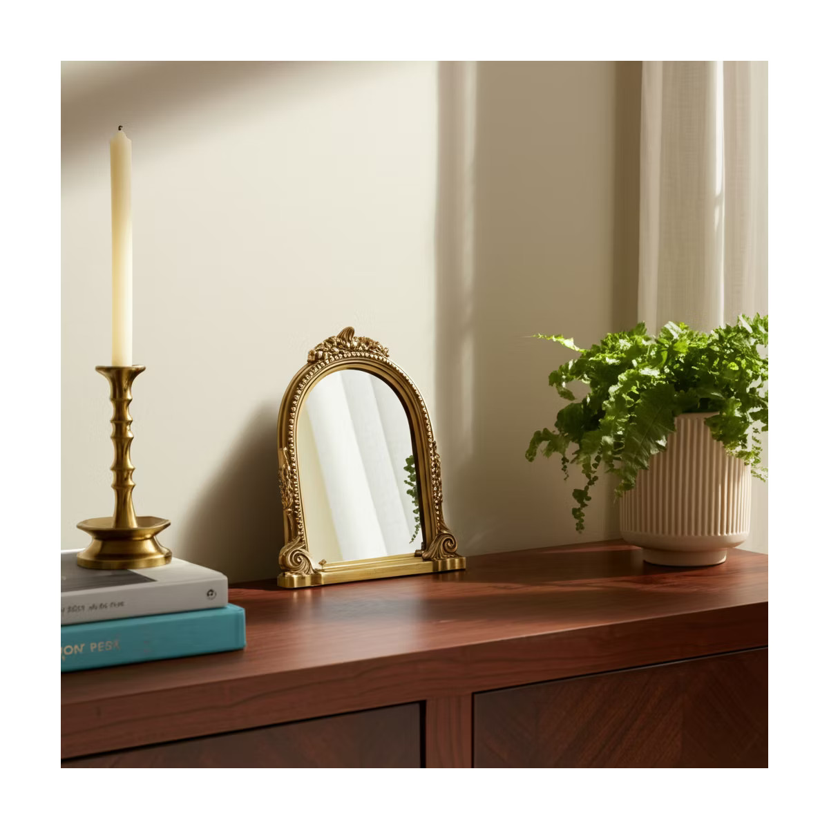 Decorative Ornate Arched Picture Frame - Vintage Photo Frame for Tabletop Decor, Shelf Accent, or... | Target