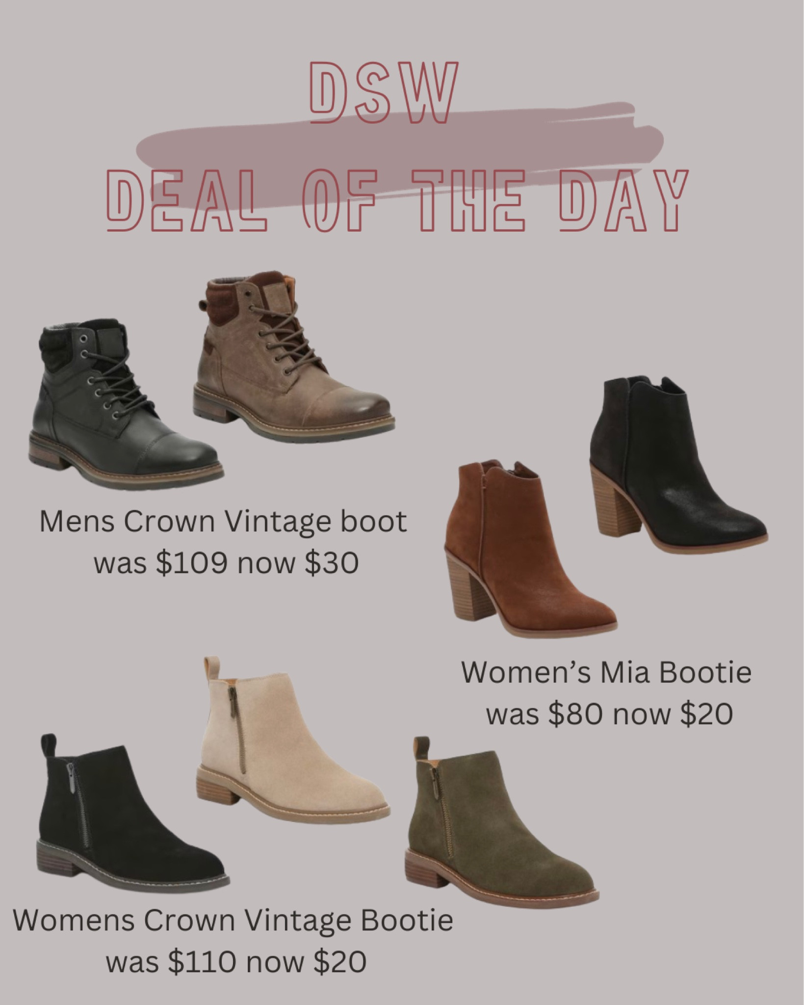 75% off!!!  Today only

DSW
Boots
Booties


#LTKsalealert #LTKGiftGuide #LTKshoecrush