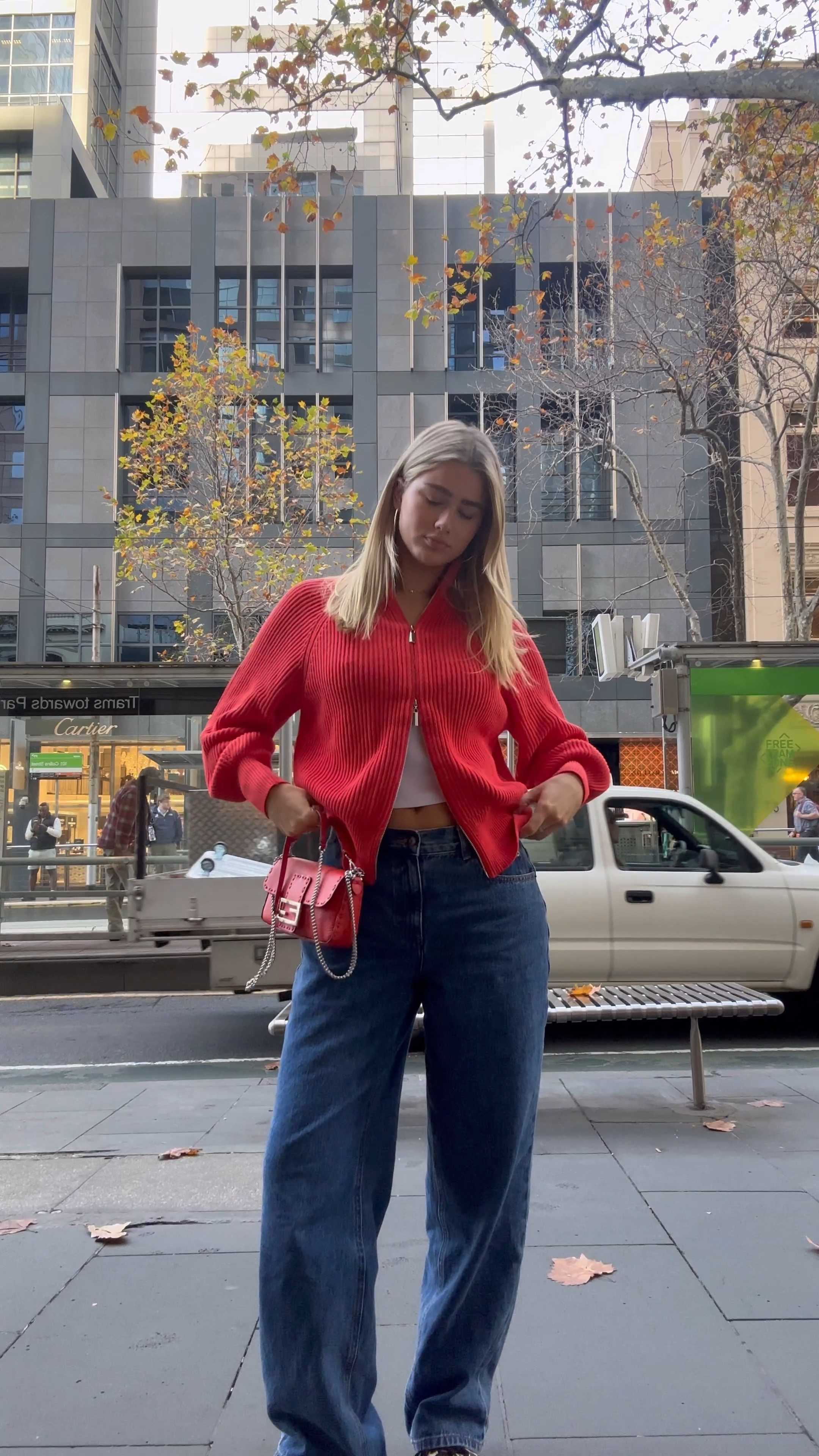 Jumper is Rowie the label. Couldn’t link it but have linked similar. The rest is linked! 