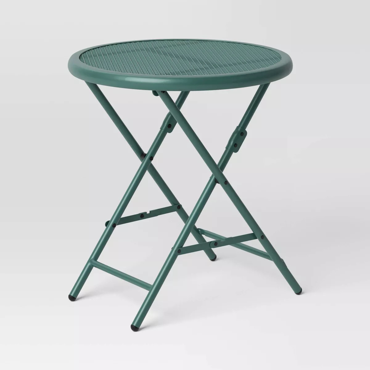 Steel Round Metal Mesh 18" Folding Outdoor Portable Side Table Fern Shower - Room Essentials™ | Target
