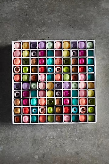 Miniature Glass Bulb Ornament Set, 100 | Anthropologie (US)