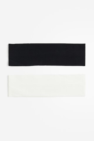 H & M - 2-pack Jersey Headbands - White | H&M (AU)