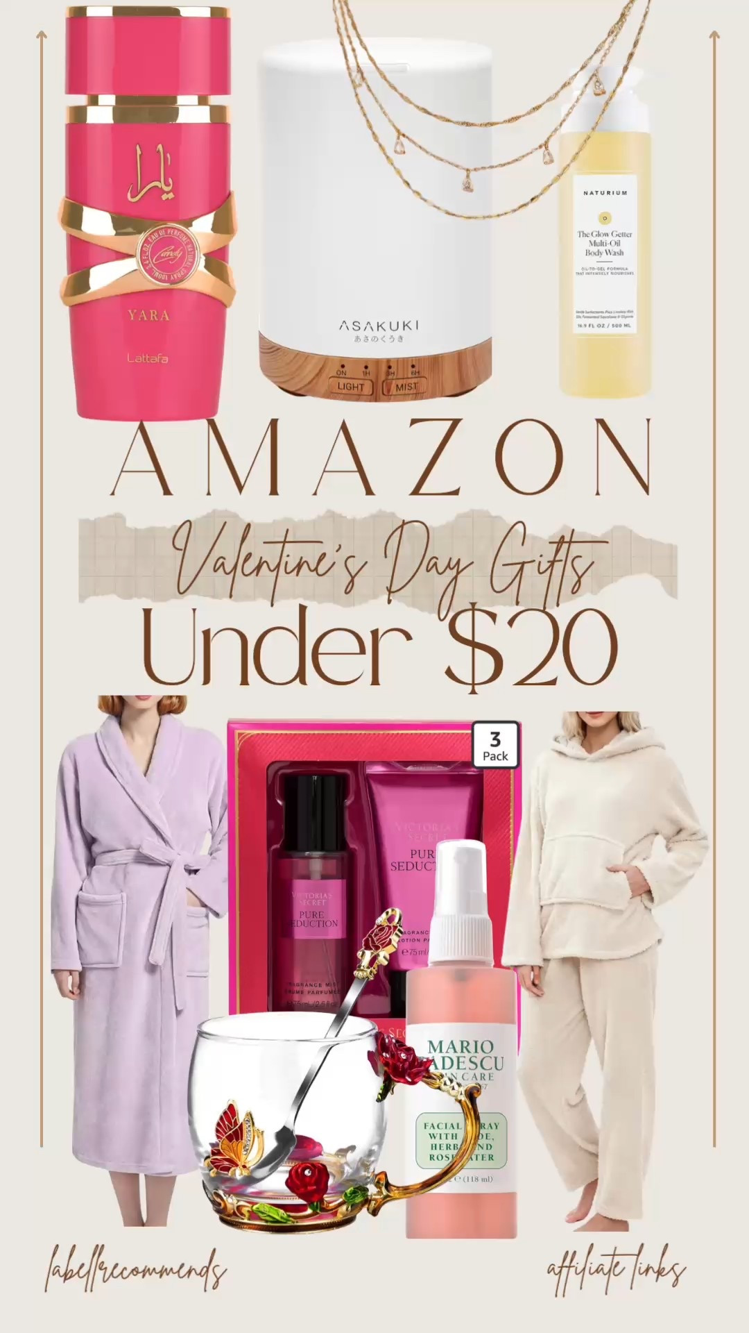 Amazon Valentine’s Day gifts for her under $20 that actually feel luxurious—think cozy robes, dreamy perfume, and cute mist sprays she’ll use all year. Perfect budget Valentine’s Day gift ideas, affordable gifts for her, Amazon Valentine’s Day finds, and gifts under $20 that say ‘I love you’ without breaking the bank.

Valentine’s Day gift ideas, Valentine’s Day gifts for her, affordable Valentine’s gifts, Amazon Valentine’s Day gifts, budget Valentine’s Day gifts under $20, gifts for her, Valentine’s Day gift inspiration.  ￼


#ValentinesDayGift #ValentinesDay #ValentinesGifts #GiftIdeas #GiftsForHer #AmazonFinds #BudgetGifts #AffordableValentines #Under20Gifts #Love #HappyValentinesDay

#LTKSeasonal #LTKFindsUnder50