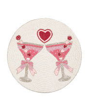 Round Bow Martini Beaded Placemat | Marshalls