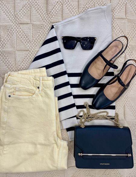 Casual but not boring. Another idea with colorful denim and stripes.

#LTKfindsunder50 #LTKmidsize #LTKstyletip
