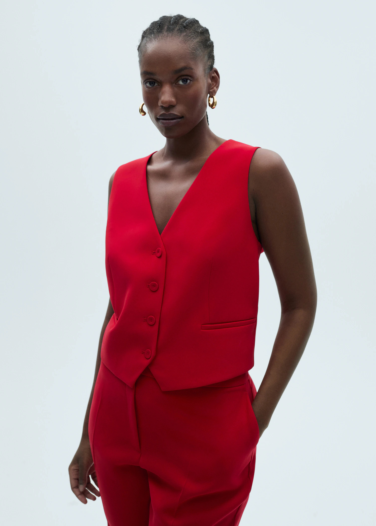 Wideleg suit trousers - Women | MANGO USA | Mango (US/MX/AU)