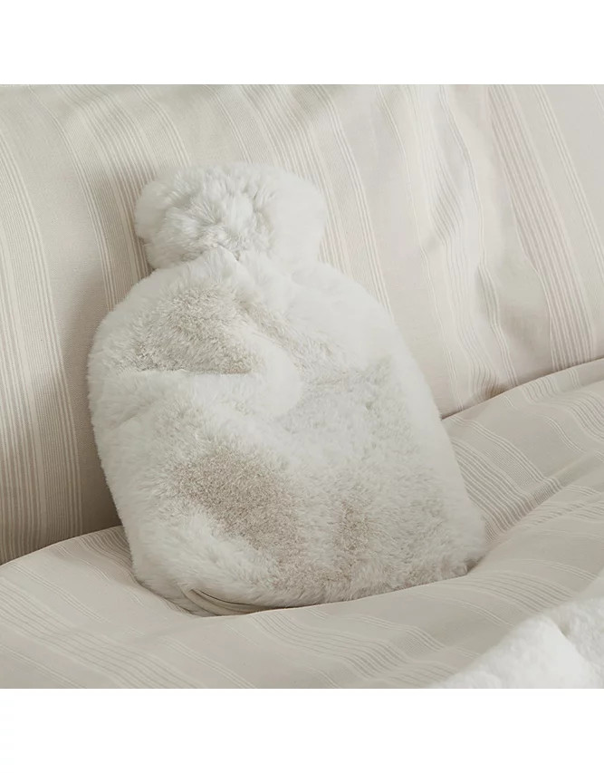 Super Soft Faux Fur Hot Water Bottle | The White Company UK & ROW