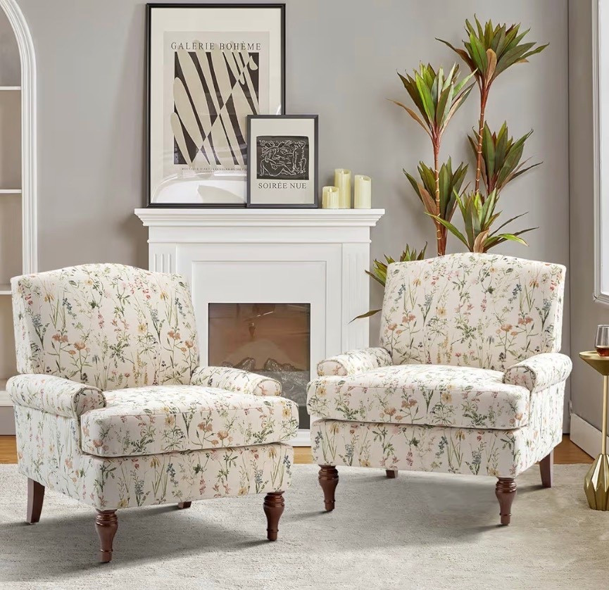 HULALA HOME Floral Spring Accent Chair Set of 2 #ltkspringsale#ltkamazon

#LTKSaleAlert #LTKHome