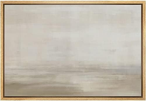 SIGNLEADER Framed Canvas Print Wall Art Grunge Pastel Brown Watercolor Vista Abstract Shapes Illu... | Amazon (US)