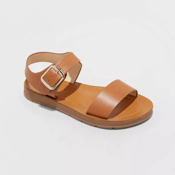 Girls' Kamila Buckle Ankle Strap Sandals - Cat & Jack™ | Target