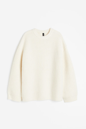 Oversized Sweater - Light gray melange - Ladies | H&M US | H&M (US + CA)