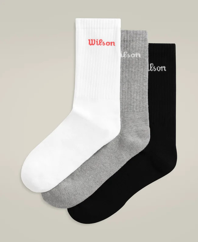 Crew Logo Sock 3 Pack | Wilson Sporting Goods