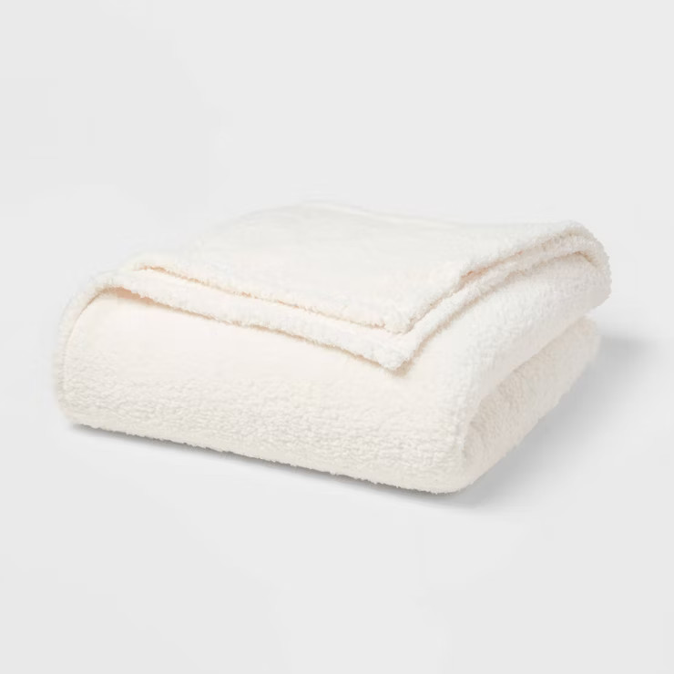 Sherpa Bed Blanket - Room Essentials™ | Target