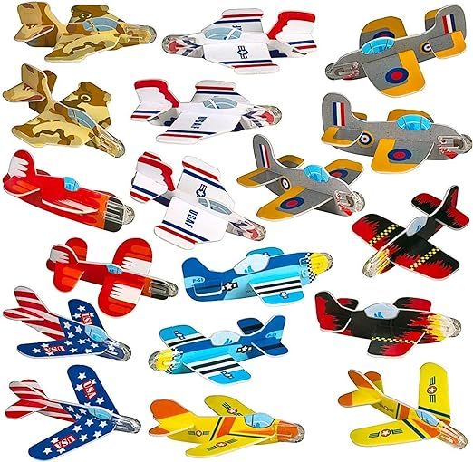 Neliblu Bulk Pack of 72 Airplane Gliders Party Favors for Kids - Party Pack Individually Wrapped ... | Amazon (US)
