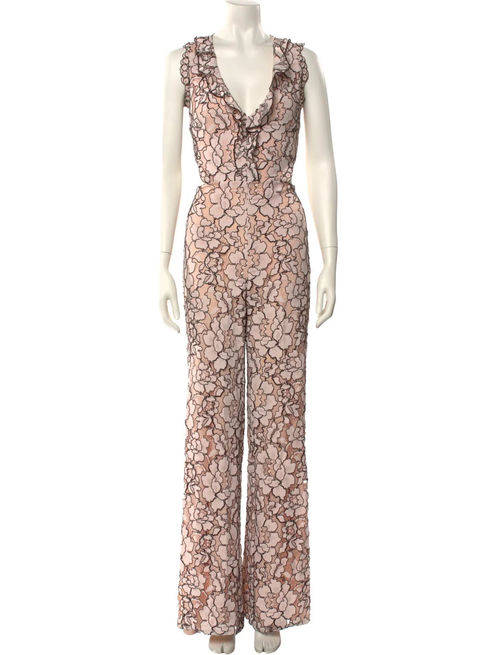 Nylon Lace Pattern Jumpsuit | The RealReal