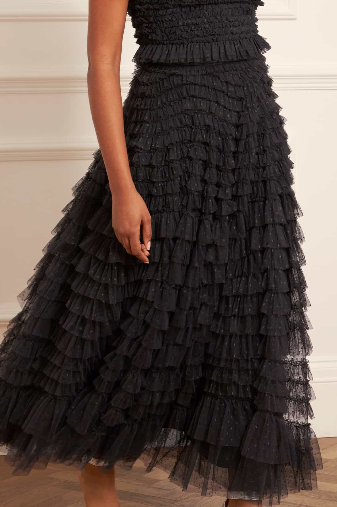 Hattie Ruffle Ankle Skirt | Needle & Thread