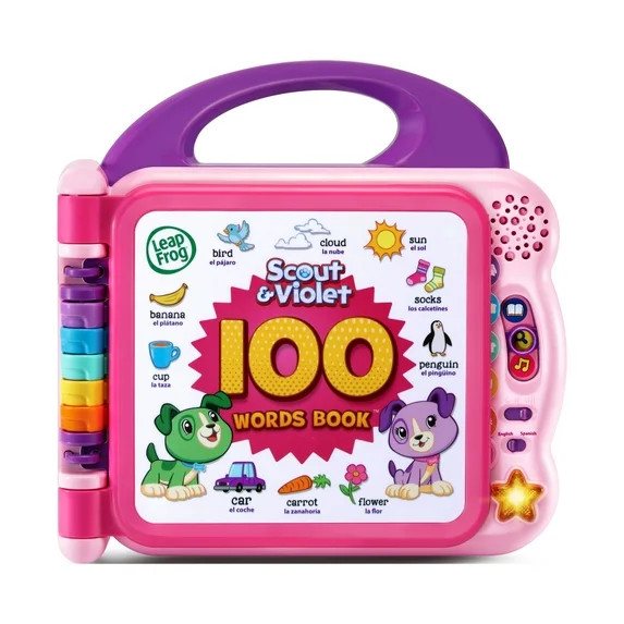 LeapFrog Learning Friends 100 Words Book,Pink | Walmart (US)
