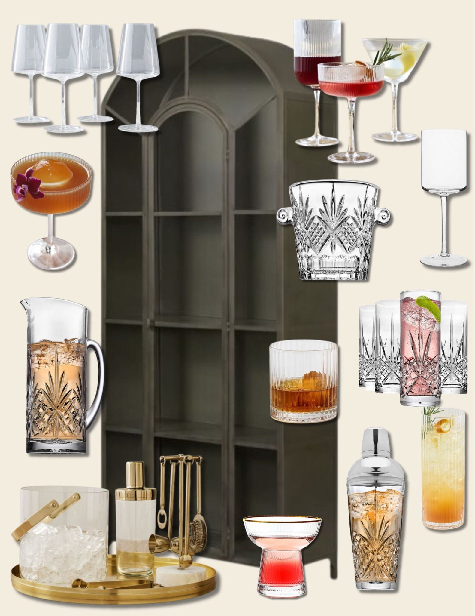 Beverages, stemware, kitchen and bar ware styling for this beautiful west elm storage piece!
.
Kitchen styling, bar, bar styling, home decor, kitchen remodel, payson cabient, west elm furniture dupe, entertaining


#LTKstyletip #LTKhome #LTKfindsunder100