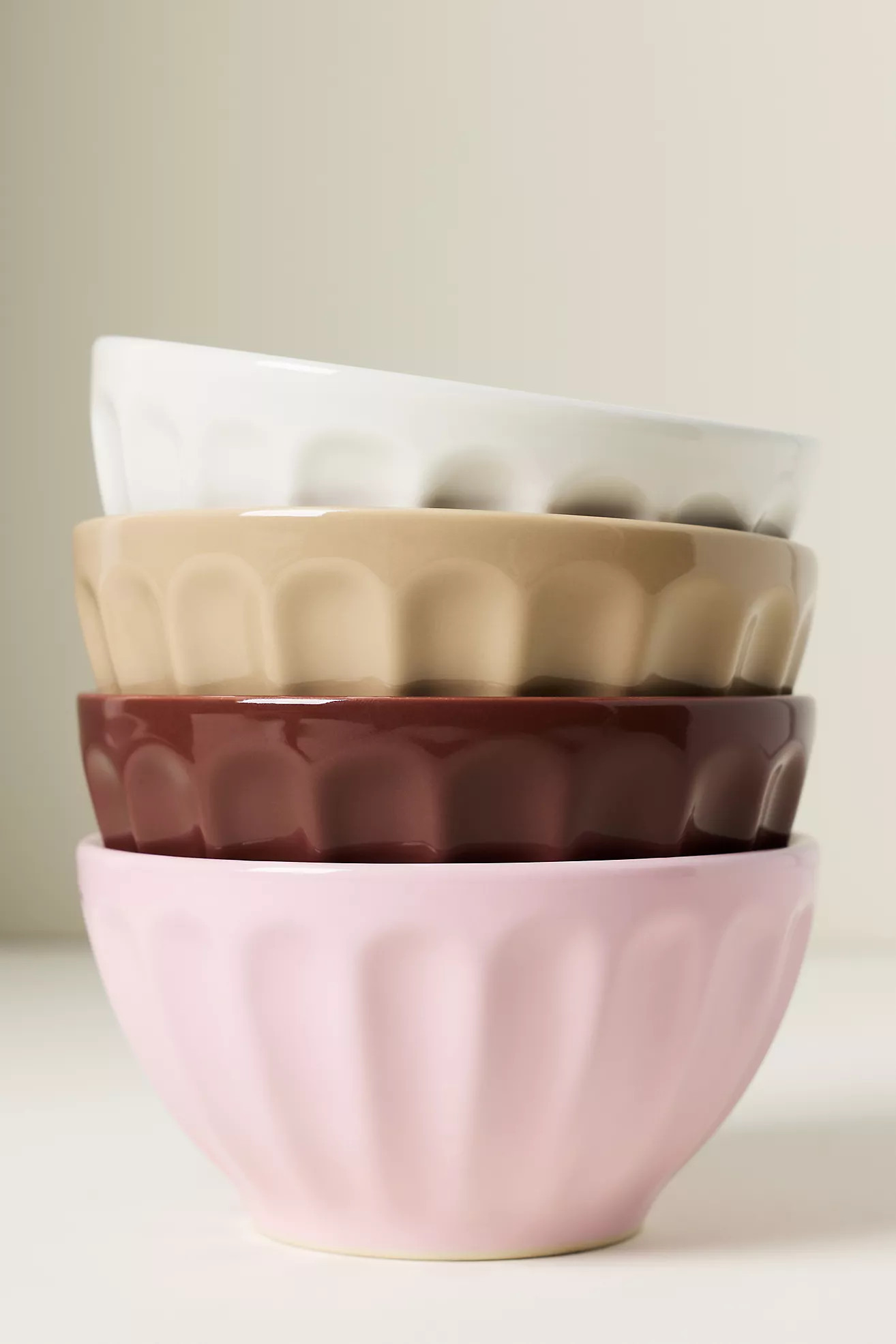 The Latte Stoneware Cereal Bowls, Set of 4: Amelie Edition | Anthropologie (US)