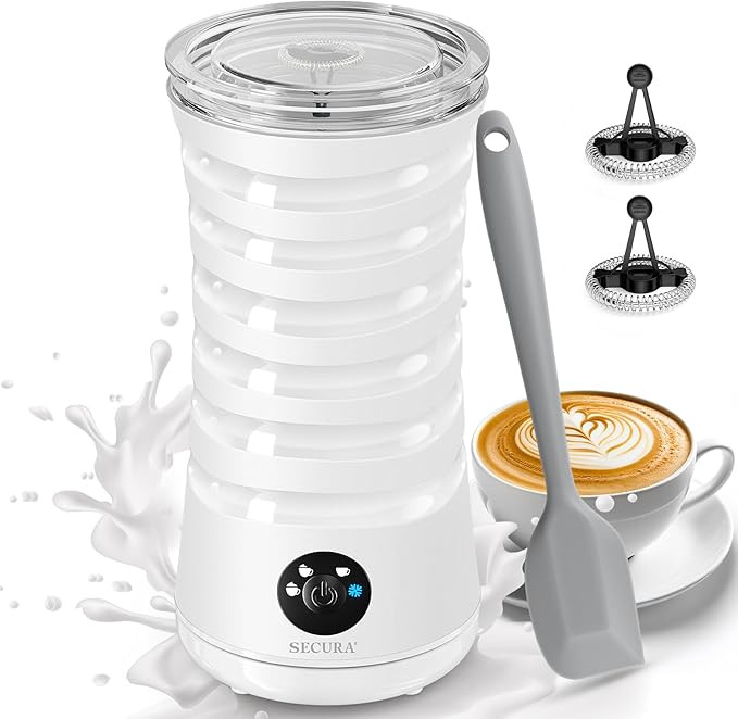 Secura Electric Milk Frother, Automatic Milk Steamer, 4-IN-1 Hot & Cold Foam Maker-8.4oz/240ml Mi... | Amazon (US)