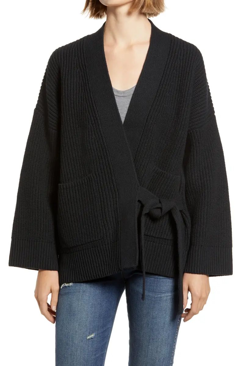 Madewell Madison Rib Side Tie Cardigan (Nordstrom Exclusive) | Nordstrom | Nordstrom